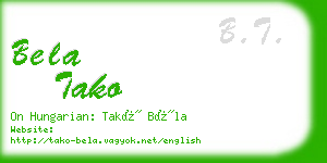 bela tako business card